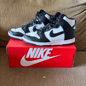 Nike Black and White High-Top Sneakers